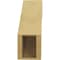 Ekena Millwork 5-inch W x 14-inch D x 14-inch H Carmel Rough Cedar Woodgrain TimberThane Knee Brace, Primed BRCUR05X14X14CARRCPR - alternate 2